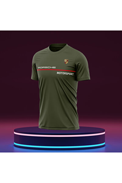 Bulvar Lee Ανδρικό μπλουζάκι από βαμβάκι Porsche με λαιμόκοψη