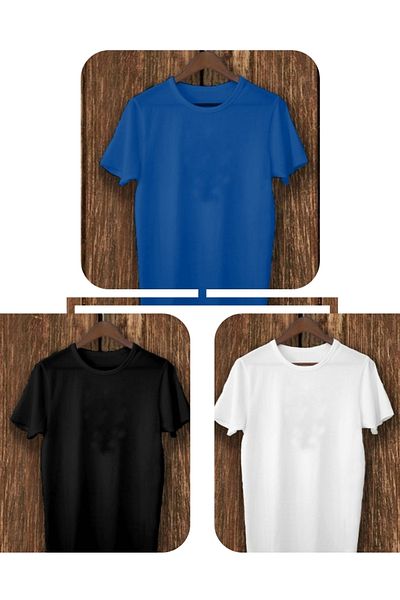FUNSTYLE Tricou slim fit din 3 piese pentru bărbați