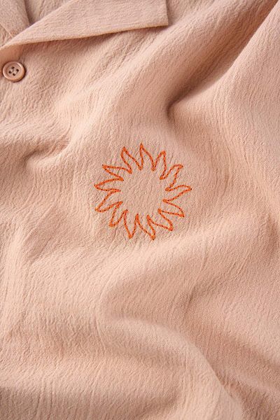 WWF Market Πουκάμισο Sun and Wave Muslin - Salmon