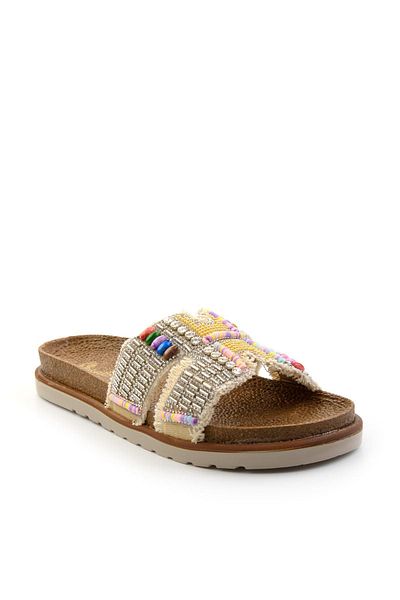 Bambi Beige Women's Slippers K04823120887