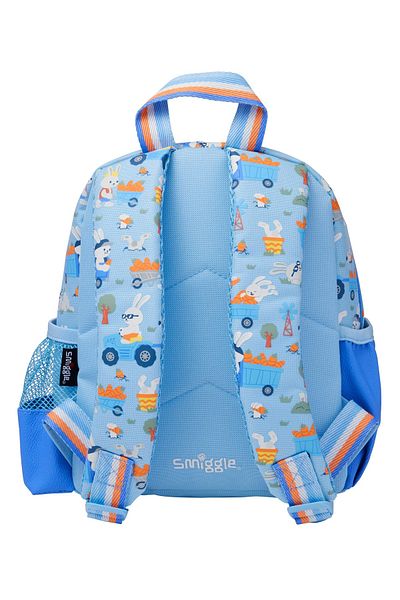 SMIGGLE Partial Leather Nursery Size Backpack with Rabbit Figure