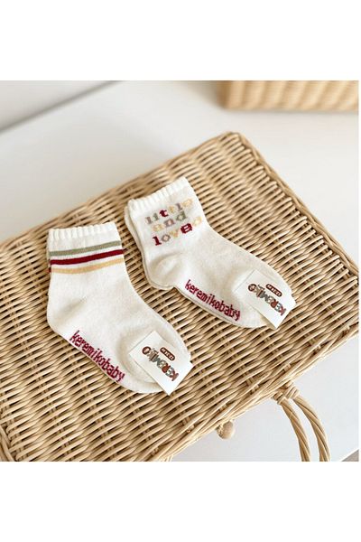 keremikobaby Patterned cotton socks