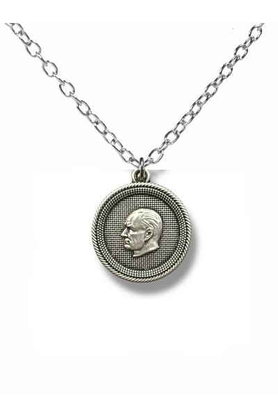 Herşey Nota Mustafa Kemal Atatürk Medal Figured Unisex Necklace – Meaningful and Stylish Design