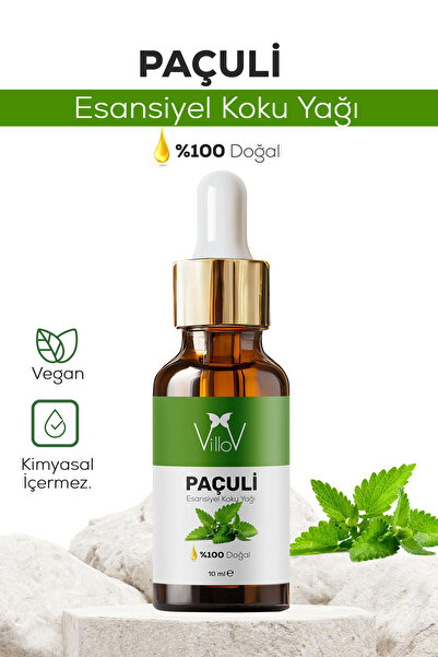 Villov Paçuli Esansiyel Uçucu Koku Yağı Difüzör Esansı Buhurdanlık Yağı Aroma...
