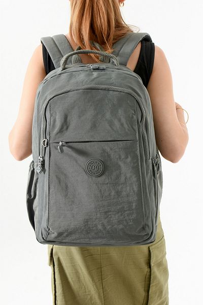 Just Polo Unisex Waterproof Imported Crinkle Fabric School Business and Travel Backpack with Laptop Compartment