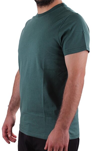 Twister Jeans 2300 Green Casual Cotton Basic Crew Neck Men's T-Shirt