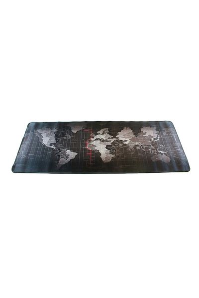 Palmonix MousePad Professional for Mouse and Keyboard with World Map Print, Dimensions 80x30cm