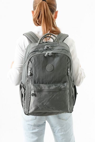 Just Polo Unisex Waterproof Imported Crinkle Fabric School Business and Travel Backpack with Laptop Compartment