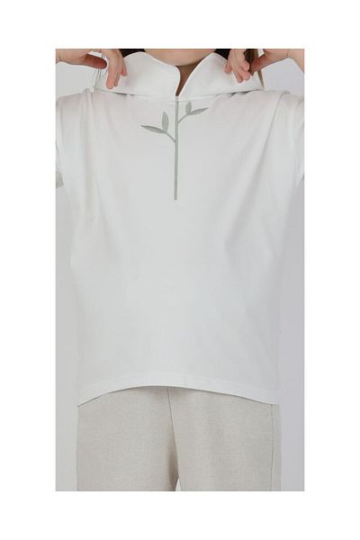 CİCHLİD Girl's Linen T-Shirt Vest Pants 3-Piece Set