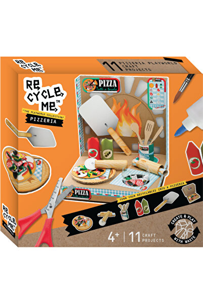 OEM DIY educational game "Build your own pizzeria" from recycled materials