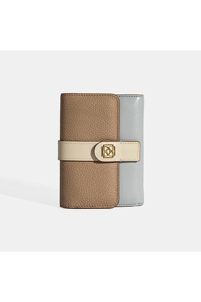 Desa Women's Mink / Blue Leather Wallet