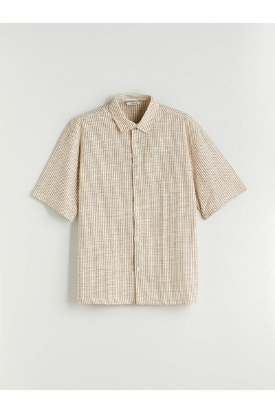 LC Waikiki Xside Casual Fit Short Sleeve Striped Men's Shirt