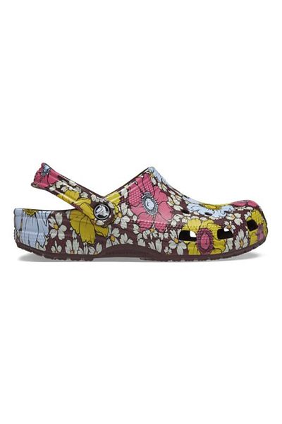 Crocs Clogs Crocs Classic Retro Floral Clog 37-38 EU - M5/W7 US Multicolor - Dark Cherry/Multi