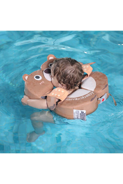 Schulzz Mambobaby Brown جديد للأطفال مع قفل أمان للسباحة وحزام أمان للسباحة