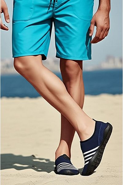 LETAO Παπούτσια νερού με αντιολισθητική σόλα Enigma Navy Blue Unisex Quick Dry |   Παραλία θαλάσσιας πισίνας