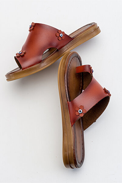 Lively Stylish Angela Flip-Flop Leather Slippers