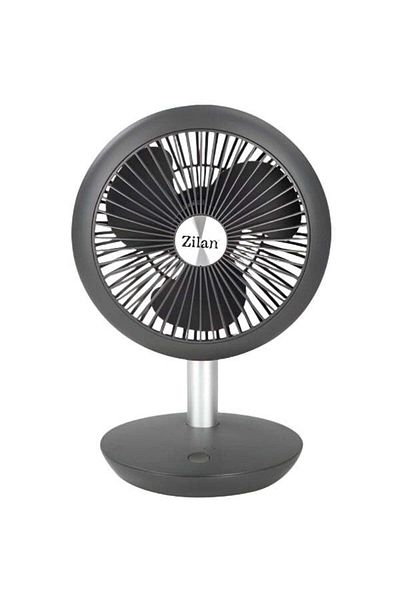 Zilan Portable Fan - 5w, Usb Charging, 4 Speeds, 15 Hours Battery Life, Vertical Oscillation