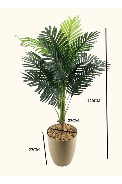 DRAMA HOME Artificial decorative palm tree in a pot, suitable for a wonderful home decor