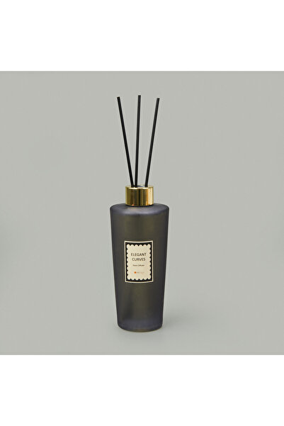 Evidea Deco Elegant Curves Çubuklu Oda Kokusu - Siyah - 200 ml