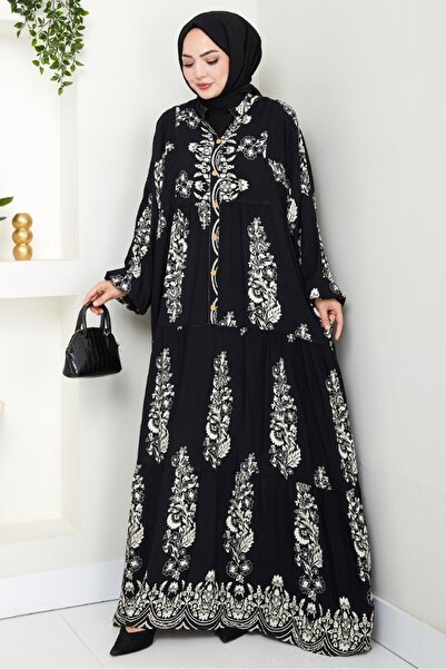 Bestenur Φόρεμα Niral Woven Viscose 1542 - Μαύρο