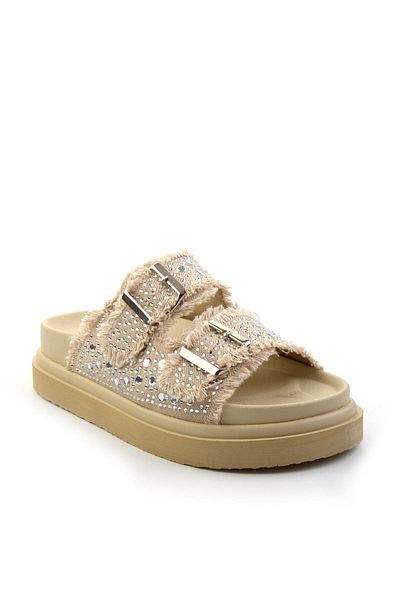 Bambi Beige Women's Slippers K04429320437