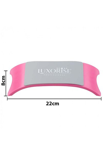 LUXORISE Suport ergonomic pentru mâini, pentru manichiură, roz
