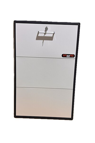 Enazon 3 x3 Düşer Kapaklı Geniş Ayakkabılık 9 Çift Ayakkabı Dolabı Enazon 135