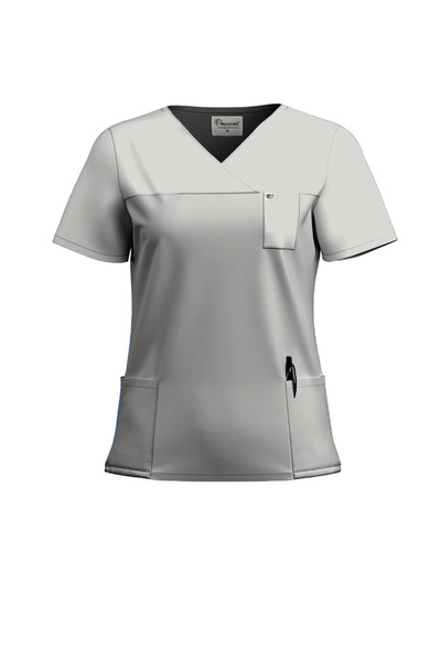 Myscrubs Doktor Hemşire Scrubs Beyaz Forma Takım