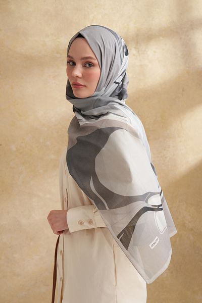 ARMANDA Silk Cotton Sarah Pattern Shal