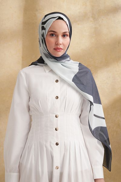 ARMANDA Silk Cotton Sarah Pattern Shal