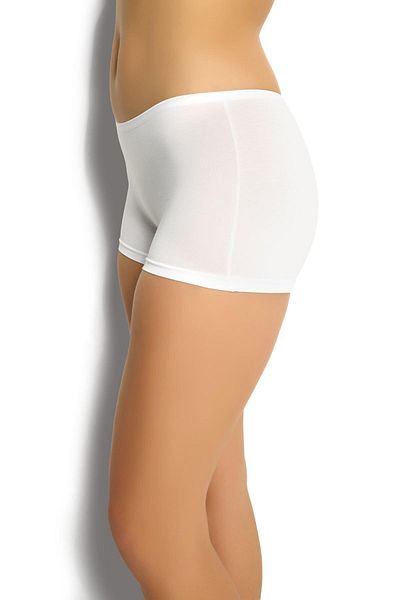 Jiber Women's White Modal Fabric Lycra Boxer 2 Pack 621