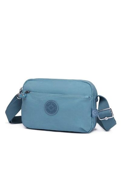 SMART BAGS Crinkle Fabric Women's Messenger Bag Bc 3029 - Ice Blue