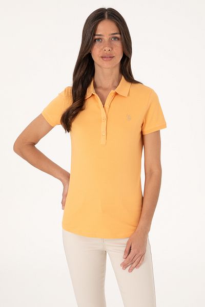 U.S. Polo Assn. Tricou de bază portocaliu pentru femei 50300830-VR202