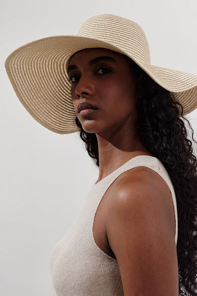 Manuka Wide Straw Hat Beige