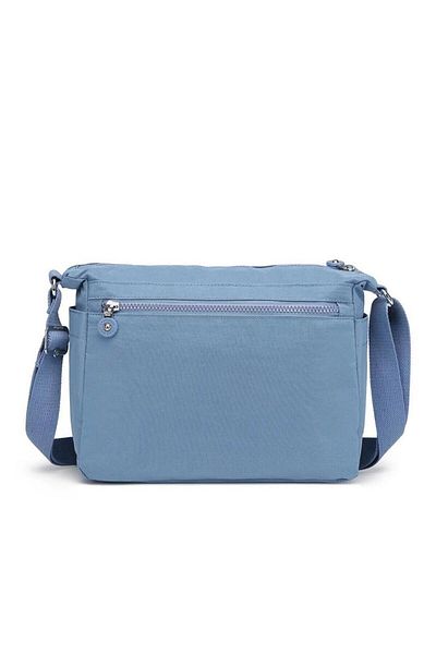 SMART BAGS Crinkle Fabric Messenger Bag Bc 1128 - Jeans Blue