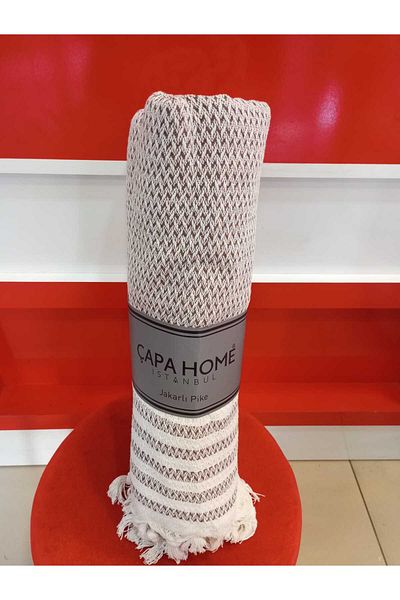 Çapa Home Premium Quality Non-Slip Non-Burning Cotton Multi-Purpose Authentic Bohemian Seat Cover Both Pique 180X240