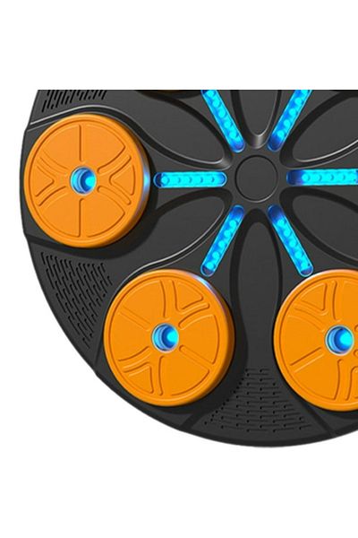 Generic Boxing training target, dimensions 36.5X36.5cm, USB charging, Bluetooth, black/orange
