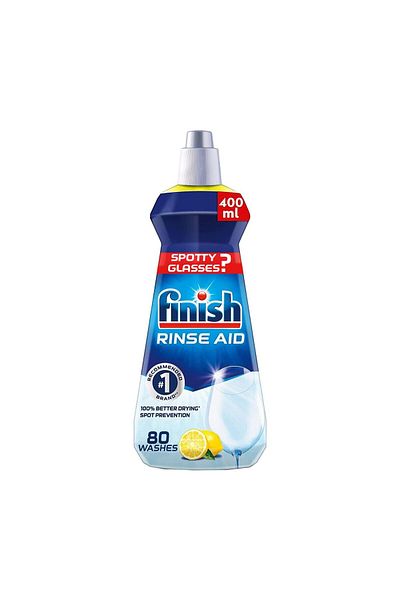 Finish Dishwasher Detergent Rinse Aid Liquid Lemon 400 ml