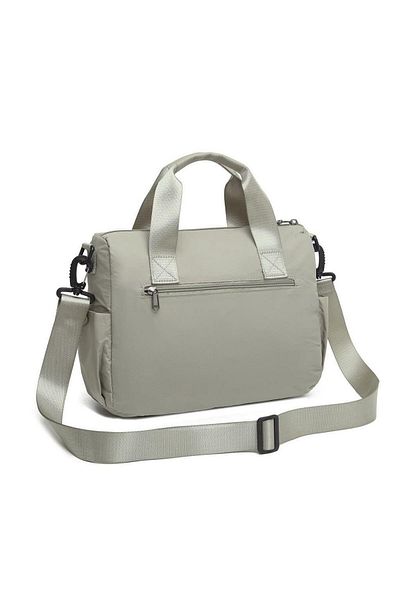 SMART BAGS Ултра лека светло сива дамска чанта през рамо Smb-3141