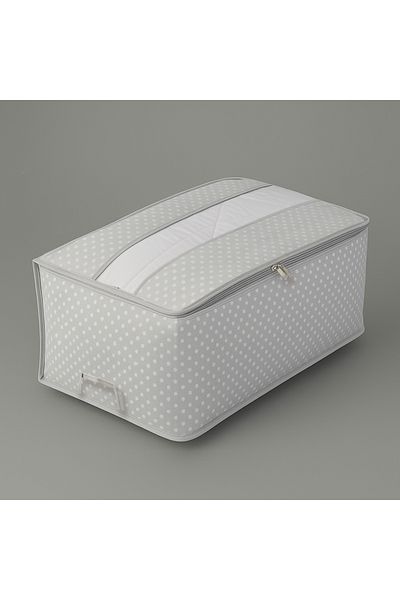 Tvl Home Underbed Transparent Detailed Large Size Bag - Gray - 62X46X22 cm