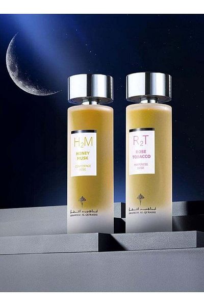 IBRAHEEM AL.QURASHI Ibrahim Al Qurashi Honey Musk Perfume 75ml + Rose Tobacco Perfume 75ml