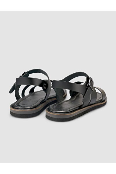Cabani 100% Genuine Leather Black Women's Sandals