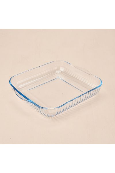 Masterchef Twin 2-Piece Square Glass Oven Dish - Transparent