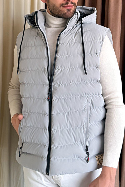ModaPlaza Чоловічий надувний жилет з капюшоном