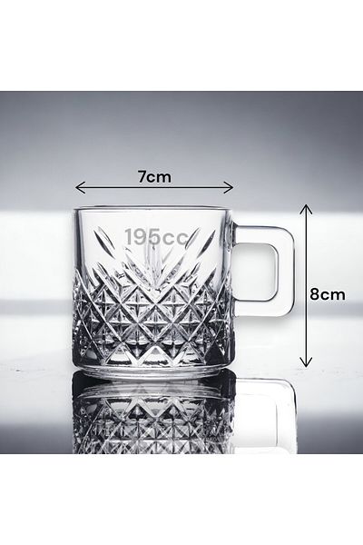 Paşabahçe Set of 2 Timeless Handled Mugs, Pasabahce, ideal for Hot and Cold Drinks, 315ml