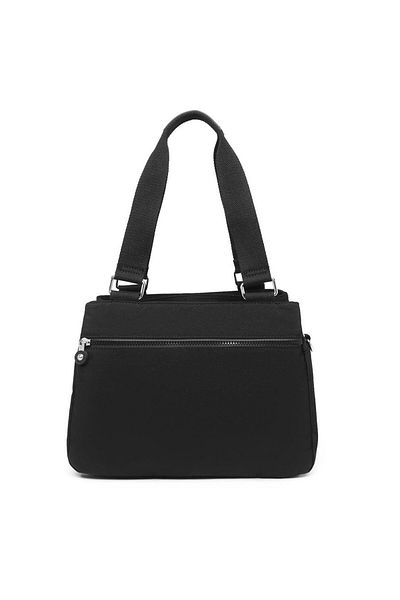 SMART BAGS Geantă de umăr Crinkle Fabric Bc 1125 - Negru metalic