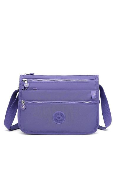 SMART BAGS Geantă Messenger Crinkle Fabric Bc 1128 - Mov