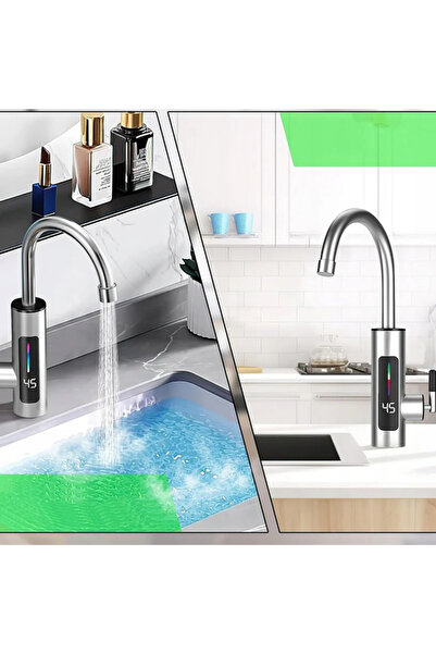 Generic Robinet electric pentru încălzire instantanee a apei, cu afișaj, rotație la 360 de grade, putere 3000 W