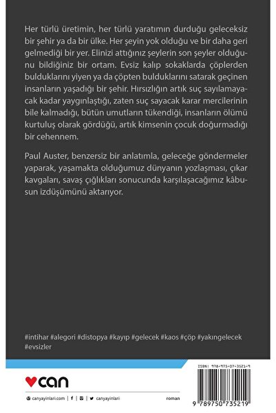 Can Yayınları Son Şeyler Ülkesinde