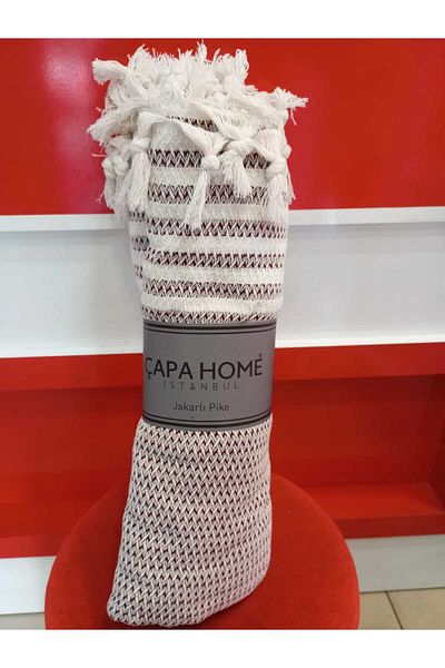 Çapa Home Premium Quality Non-Slip Non-Burning Cotton Multi-Purpose Authentic Bohemian Seat Cover Both Pique 180X240